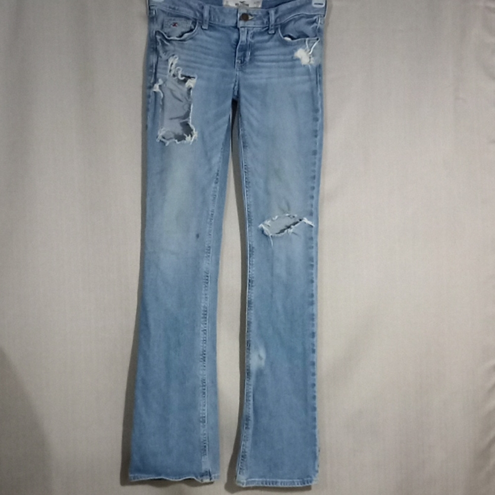 Hollister women's sz 1R distressed jeans (961) - Picture 1 of 9